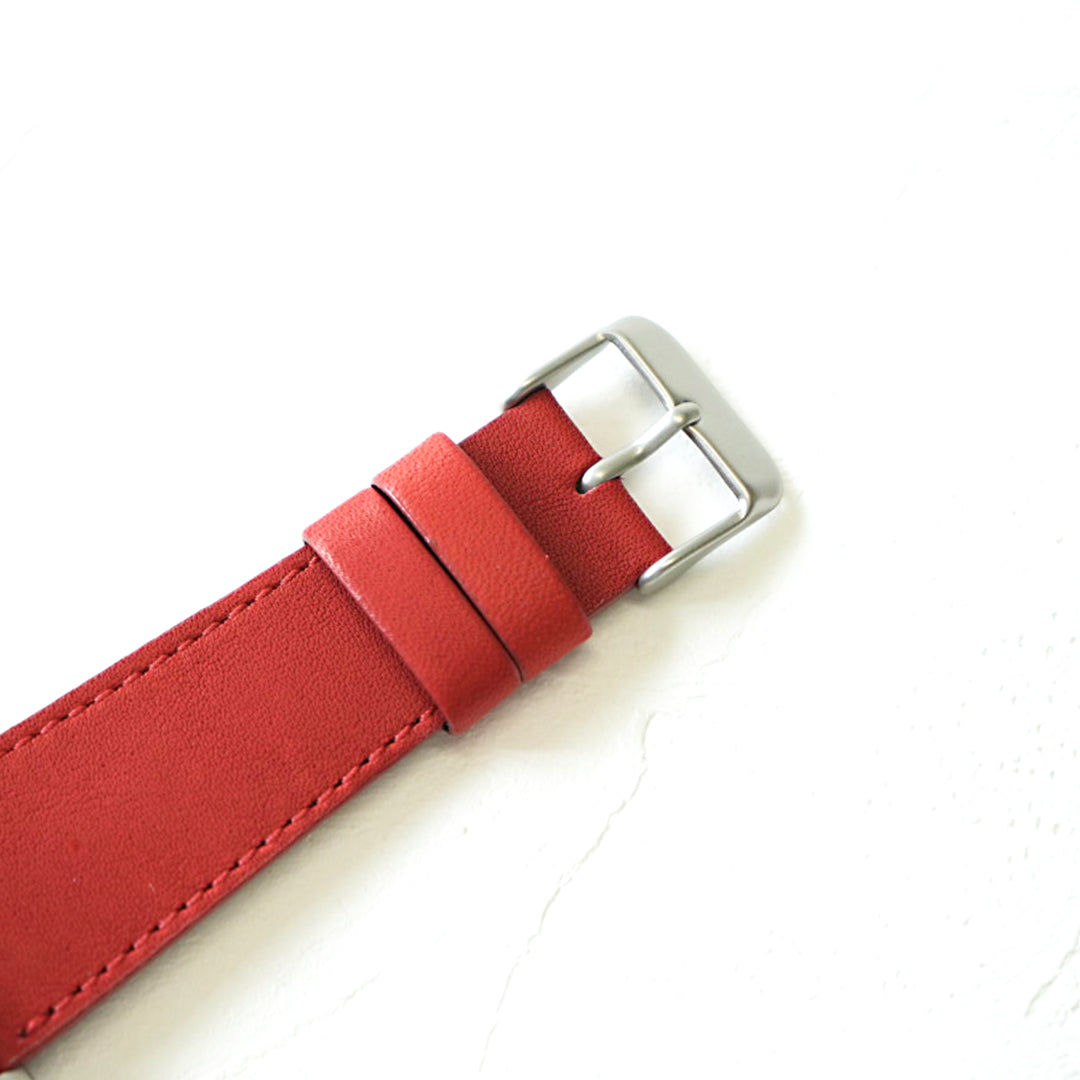 レザーウォッチバンド AppleWatch用 スタンダードレザー NS25-001BK NS25-001RD NS25-002BK NS25-002RD NO SIGN