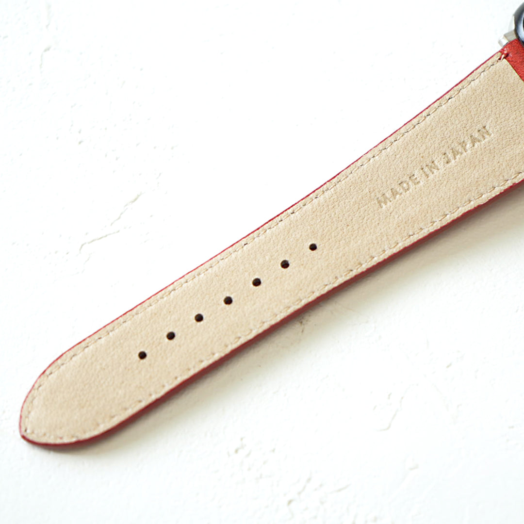 レザーウォッチバンド AppleWatch用 スタンダードレザー NS25-001BK NS25-001RD NS25-002BK NS25-002RD NO SIGN