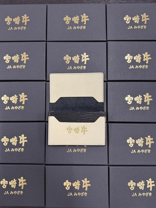 【OEM製作事例】宮崎牛 刻印入り名刺入れ｜和牛レザー×日本製｜日本製レザーブランド｜NO SIGN（ノーサイン）