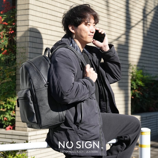大容量 バックパック｜日本製レザーブランド｜NO SIGN