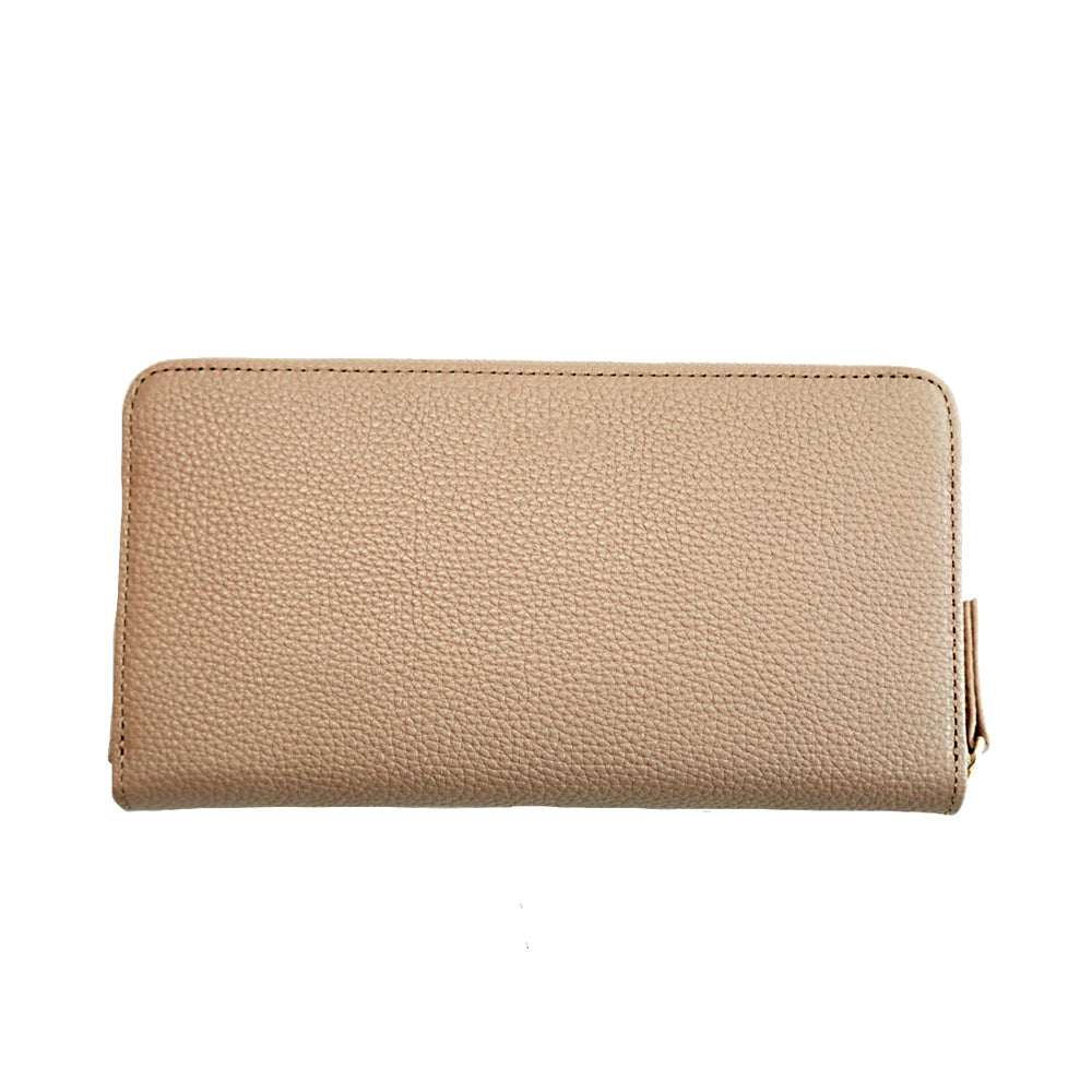 ラウンドジップウォレット （長財布 ランドジップ 本革 エンボス）ー