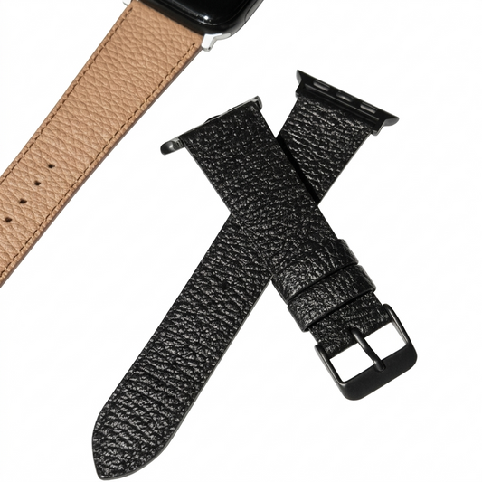 レザーウォッチバンド AppleWatch用 エンボスレザー NSE25-001BK NSE25-001BE NSE25-002BK NSE25-002BE