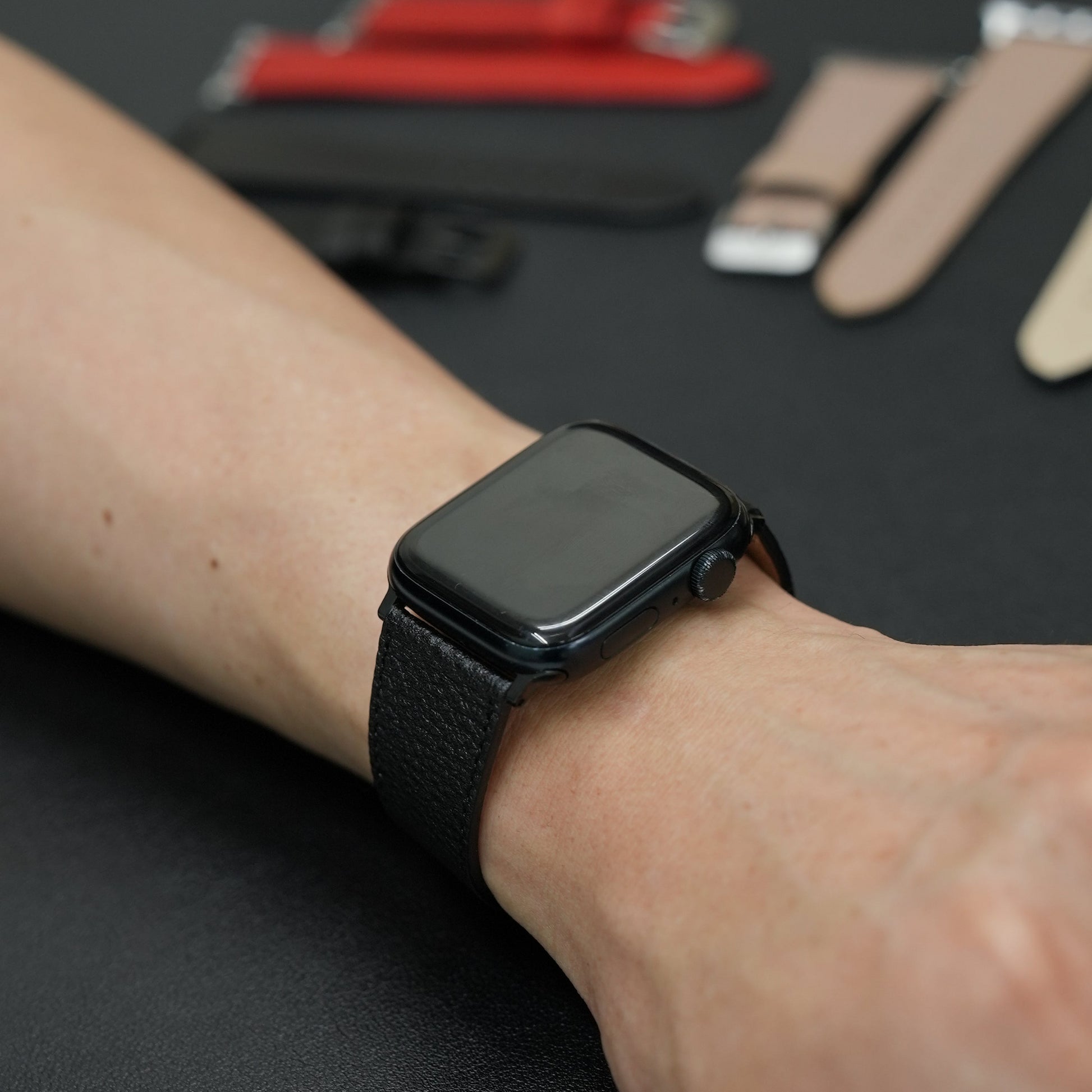 アップルウォッチ バンド レザー 型押し 日本製｜本革 Apple Watch ベルト 高級 【NO SIGN】