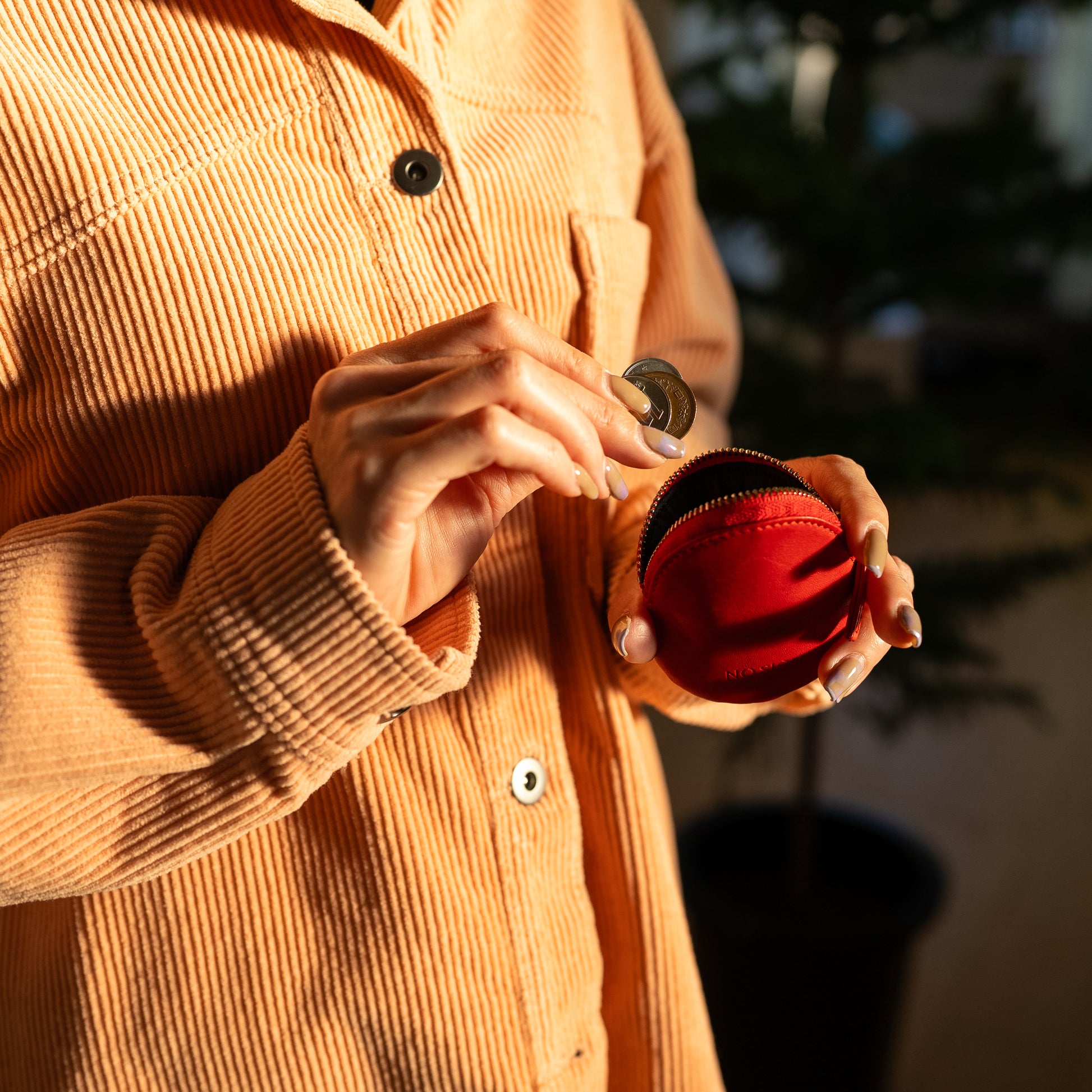 コインケース［レッド］NS23-002RD NO SIGN