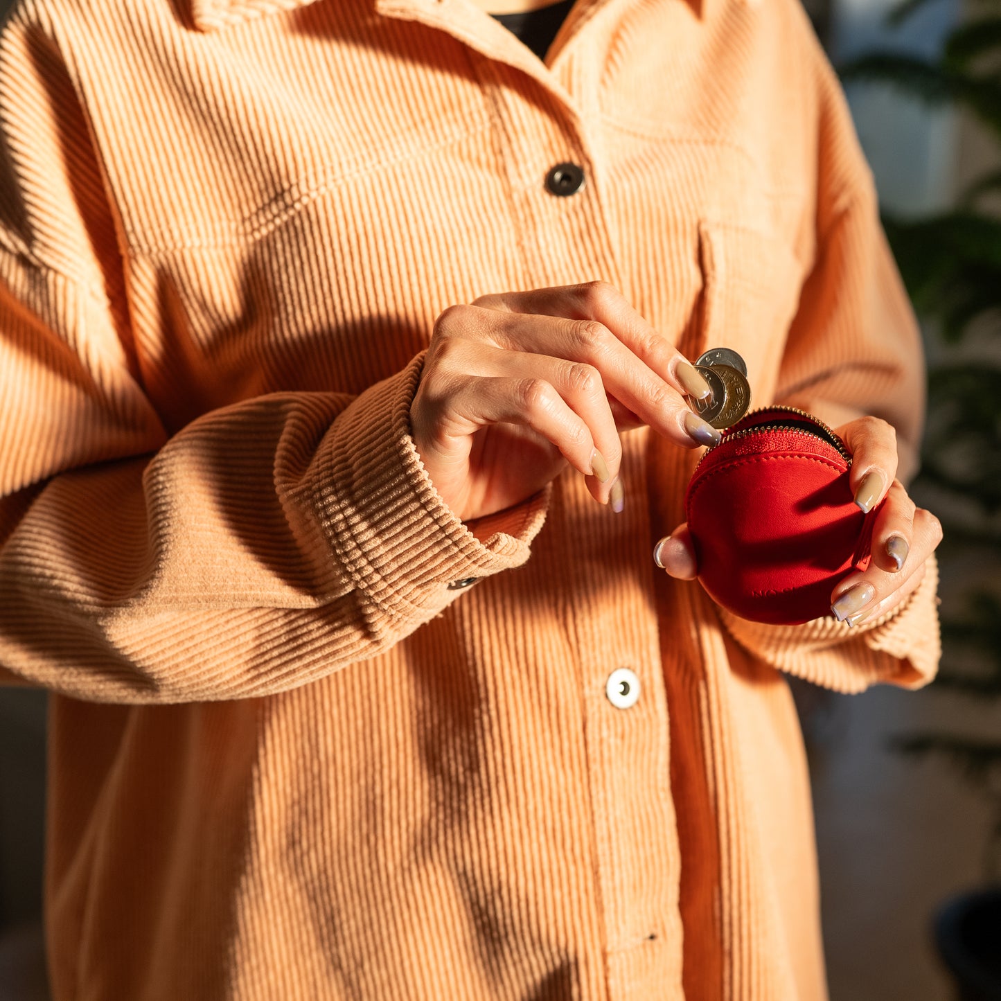 コインケース［レッド］NS23-002RD NO SIGN