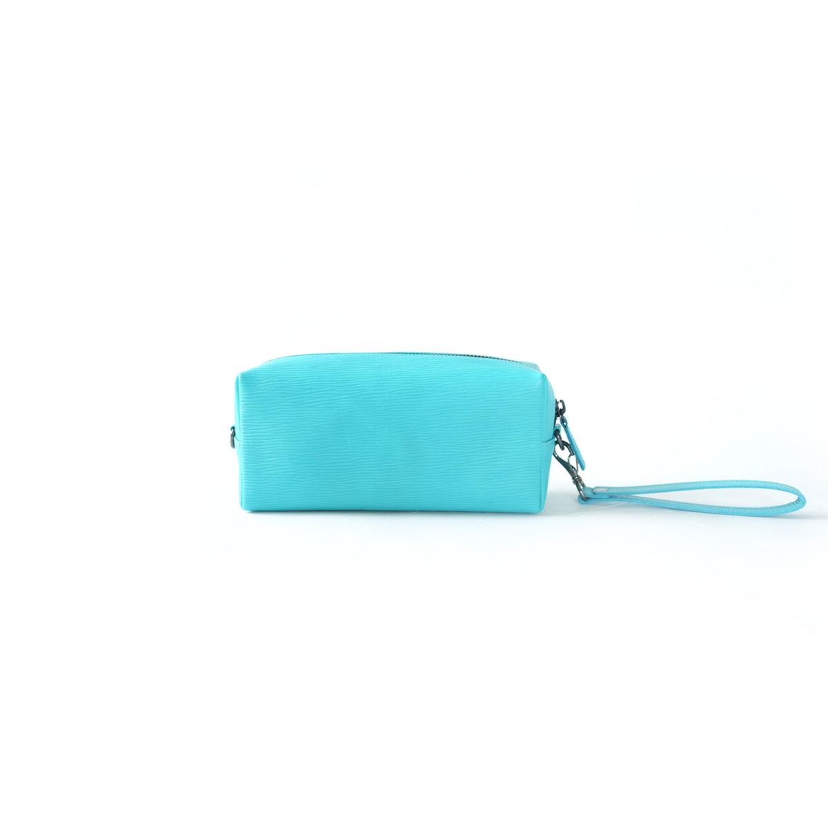 エピレザーのトラベルハンディポーチ カラーバリエーション ターコイズブルー