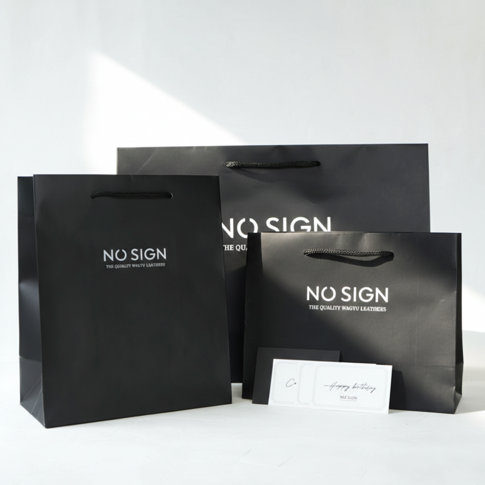 紙袋とカード付きラッピング（メッセージカード3種類）（有料） NO SIGN