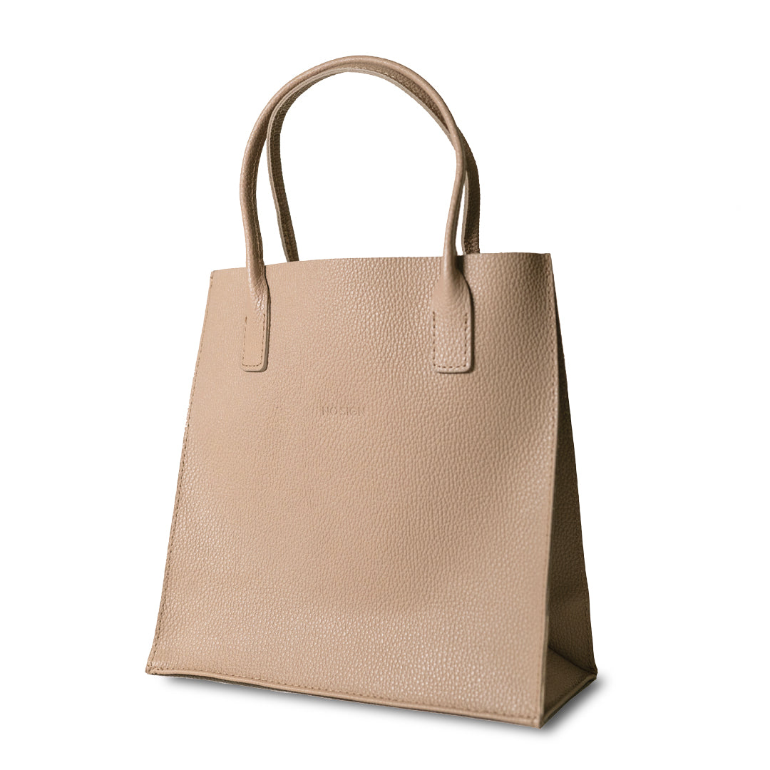 ペーパーバッグ M［ベージュ］NSE24-009BE NO SIGN