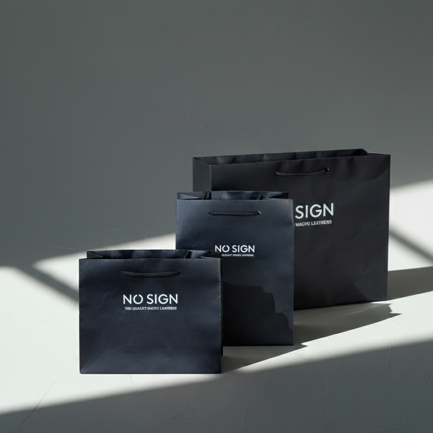 クロスボディバッグ（本革 エンボスレザー） ー NO SIGN（ノーサイン