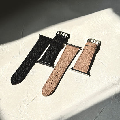 レザーウォッチバンド AppleWatch用 エンボスレザー NSE25-001BK NSE25-001BE NSE25-002BK NSE25-002BE NO SIGN